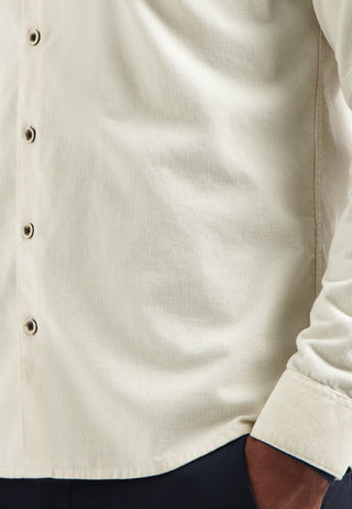 NO EXCESS / Herren-Shirt / Shirt Solid Fine Herringbone