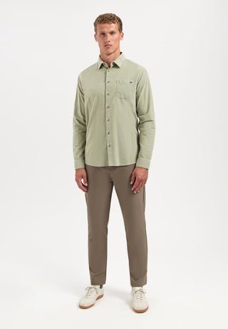 NO EXCESS / Herren-Shirt / Shirt Solid Fine Herringbone