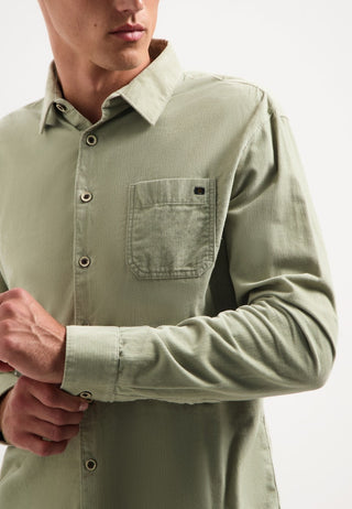 NO EXCESS / Herren-Shirt / Shirt Solid Fine Herringbone