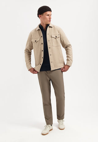NO EXCESS / Herren-Shirt / Overshirt Button Closure Melange