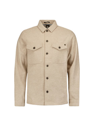 NO EXCESS / Herren-Shirt / Overshirt Button Closure Melange
