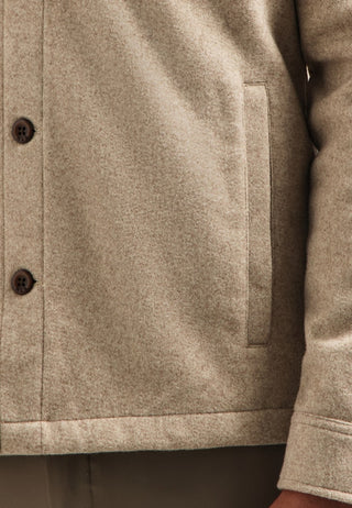 NO EXCESS / Herren-Shirt / Overshirt Button Closure Melange
