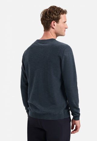 NO EXCESS / Herren-Sweat / Pullover Crewneck Garment Dyed + St