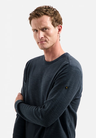 NO EXCESS / Herren-Sweat / Pullover Crewneck Garment Dyed + St