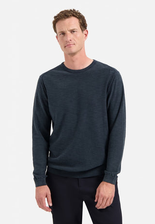 NO EXCESS / Herren-Sweat / Pullover Crewneck Garment Dyed + St