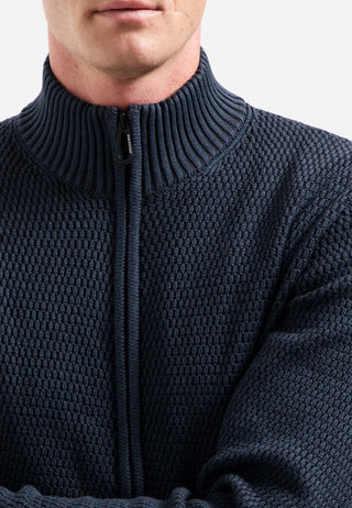 NO EXCESS / Herren-Sweat / Cardigan 2 Coloured Melange