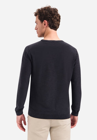 NO EXCESS / Herren-Sweat / Pullover Crewneck Garment Dyed + St