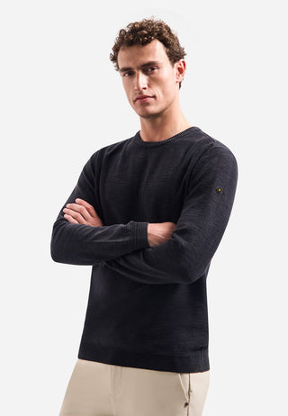 NO EXCESS / Herren-Sweat / Pullover Crewneck Garment Dyed + St