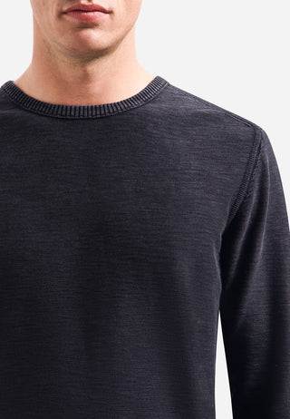 NO EXCESS / Herren-Sweat / Pullover Crewneck Garment Dyed + St