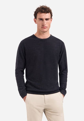 NO EXCESS / Herren-Sweat / Pullover Crewneck Garment Dyed + St