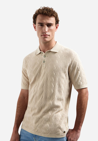 NO EXCESS / Herren-Shirt / Pullover Short Sleeve Polo Relief