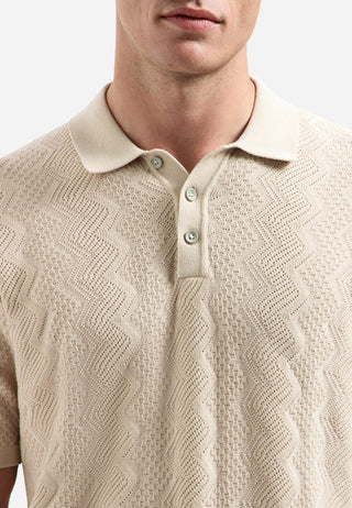 NO EXCESS / Herren-Shirt / Pullover Short Sleeve Polo Relief