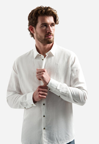 NO EXCESS / Herren-Shirt / Shirt With Linen