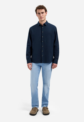 NO EXCESS / Herren-Shirt / Shirt With Linen