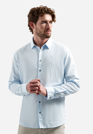 NO EXCESS / Herren-Shirt / Shirt With Linen