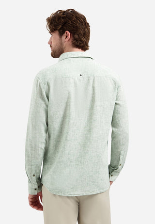 NO EXCESS / Herren-Shirt / Shirt Two Tone With Linen