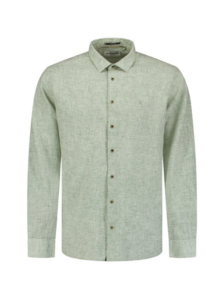 NO EXCESS / Herren-Shirt / Shirt Two Tone With Linen