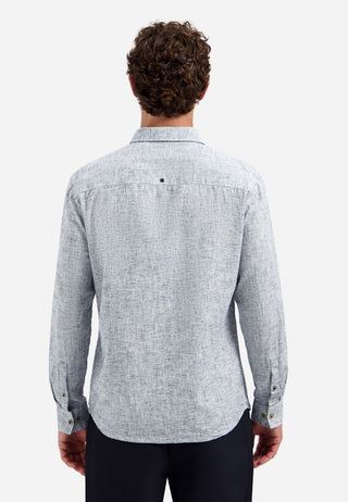 NO EXCESS / Herren-Shirt / Shirt Two Tone With Linen