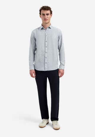 NO EXCESS / Herren-Shirt / Shirt Two Tone With Linen