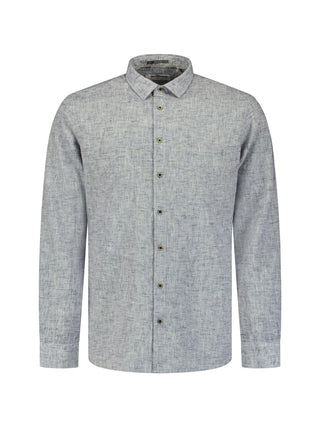 NO EXCESS / Herren-Shirt / Shirt Two Tone With Linen
