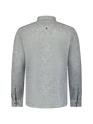 NO EXCESS / Herren-Shirt / Shirt Two Tone With Linen