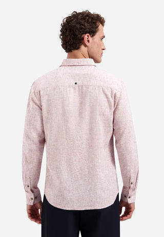 NO EXCESS / Herren-Shirt / Shirt Two Tone With Linen