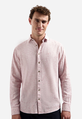 NO EXCESS / Herren-Shirt / Shirt Two Tone With Linen