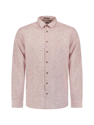 NO EXCESS / Herren-Shirt / Shirt Two Tone With Linen