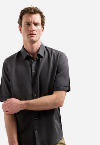 NO EXCESS / Herren-Shirt / Shirt Short Sleeve With Linen