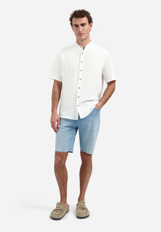 NO EXCESS / Herren-Shirt / Shirt Short Sleeve Granddad With Li