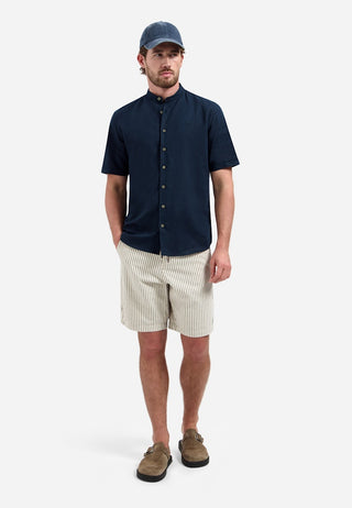 NO EXCESS / Herren-Shirt / Shirt Short Sleeve Granddad With Li
