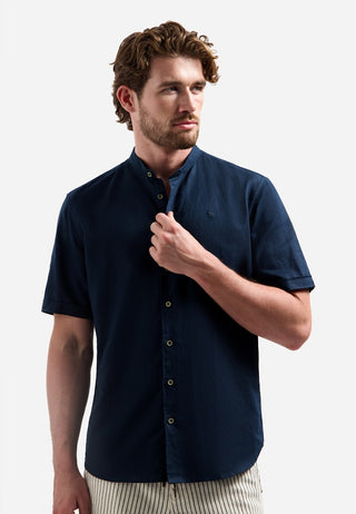 NO EXCESS / Herren-Shirt / Shirt Short Sleeve Granddad With Li