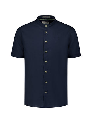 NO EXCESS / Herren-Shirt / Shirt Short Sleeve Granddad With Li