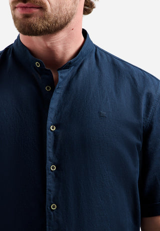 NO EXCESS / Herren-Shirt / Shirt Short Sleeve Granddad With Li