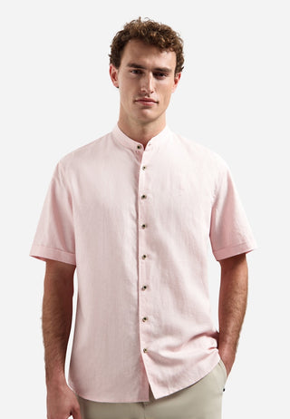 NO EXCESS / Herren-Shirt / Shirt Short Sleeve Granddad With Li