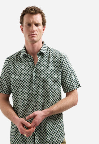 NO EXCESS / Herren-Shirt / Shirt Short Sleeve Stretch Allover