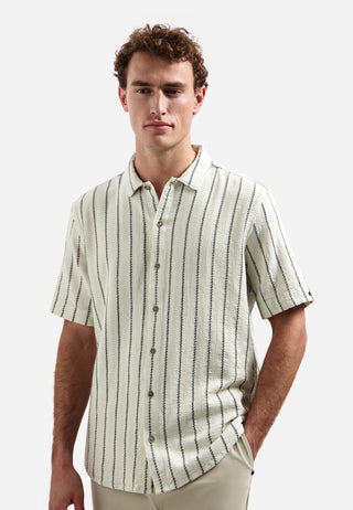 NO EXCESS / Herren-Shirt / Shirt Short Sleeve Dobby 2Tone Stri