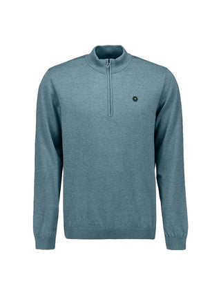 NO EXCESS / Herren-Sweat / Pullover Half Zip Melange