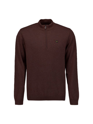 NO EXCESS / Herren-Sweat / Pullover Half Zip Melange