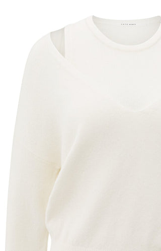 YAYA B.V / Damen-Strick / Pullover mit V-Ausschnitt