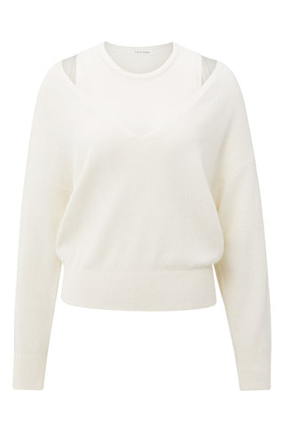 YAYA B.V / Damen-Strick / Pullover mit V-Ausschnitt
