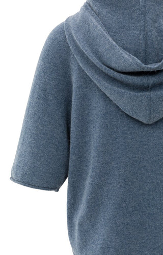 YAYA B.V / Damen-Strick / Kurz?rmeliger Kapuzenpullover