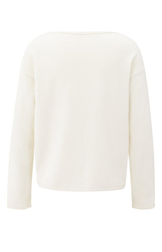 YAYA B.V / Damen-Strick / Pullover mit U-Boot-Ausschnitt