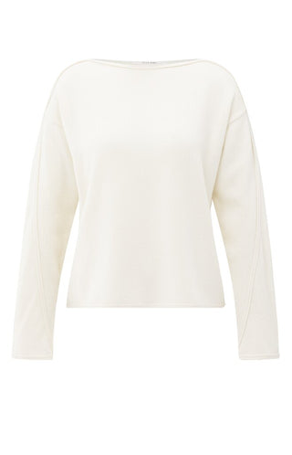 YAYA B.V / Damen-Strick / Pullover mit U-Boot-Ausschnitt