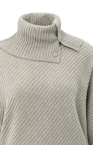 YAYA B.V / Damen-Strick / Pullover mit hohem Kragen