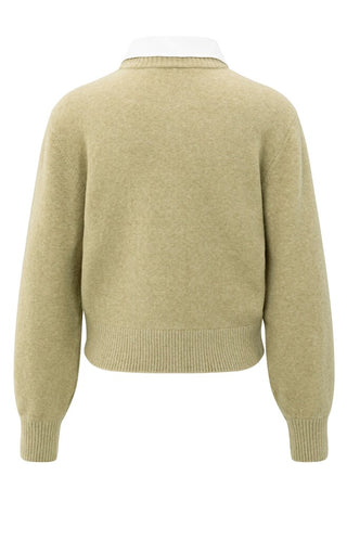 YAYA B.V / Damen-Strick / Cardigan mit Kragen