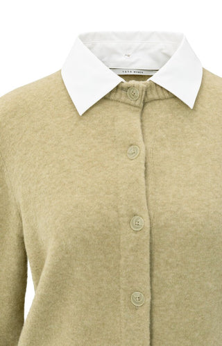 YAYA B.V / Damen-Strick / Cardigan mit Kragen