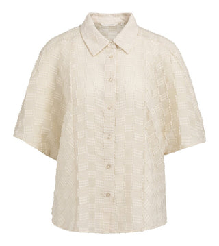 YAYA B.V / Damen-Bluse / Jacquard-Bluse