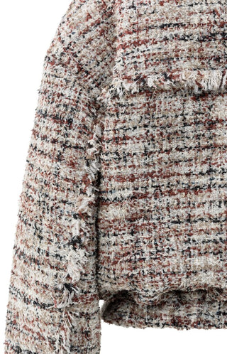 YAYA B.V / Damen-Jacke / Boucl?jacke mit Fransen