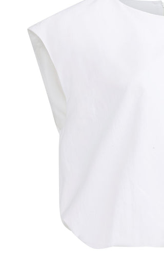 YAYA B.V / Damen-Shirt / Gebauschtes Leinenoberteil
